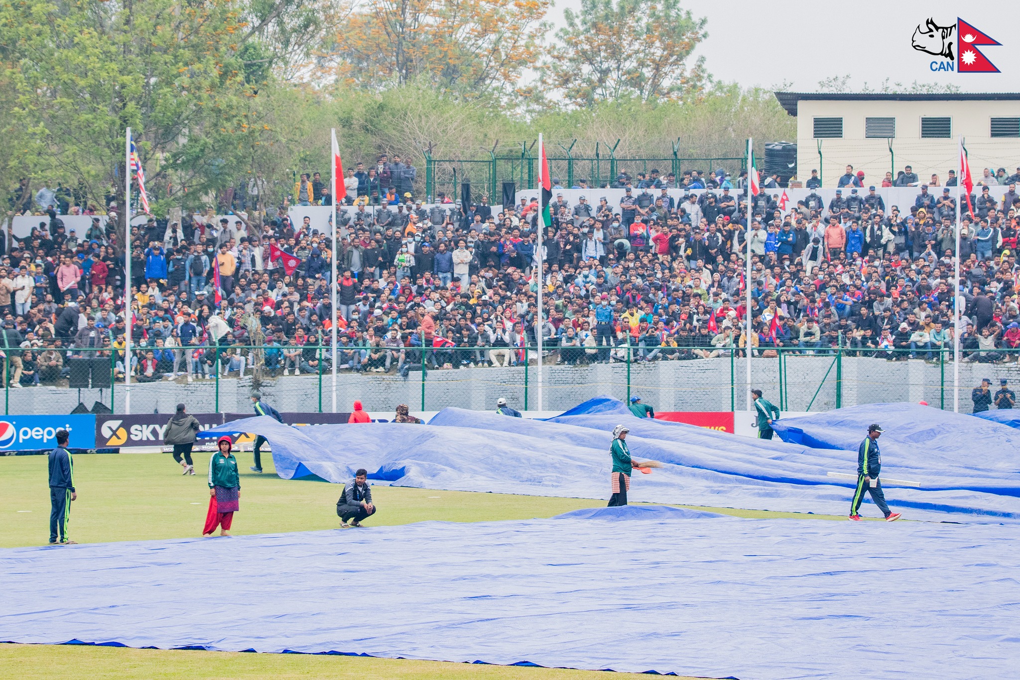 Acc Premier Cup Rain Disrupts The Match Between Nepal Uae Again