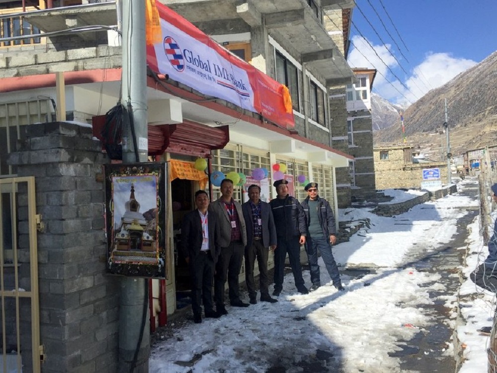 Global IME Bank in Ngisyang Municipality of Manang