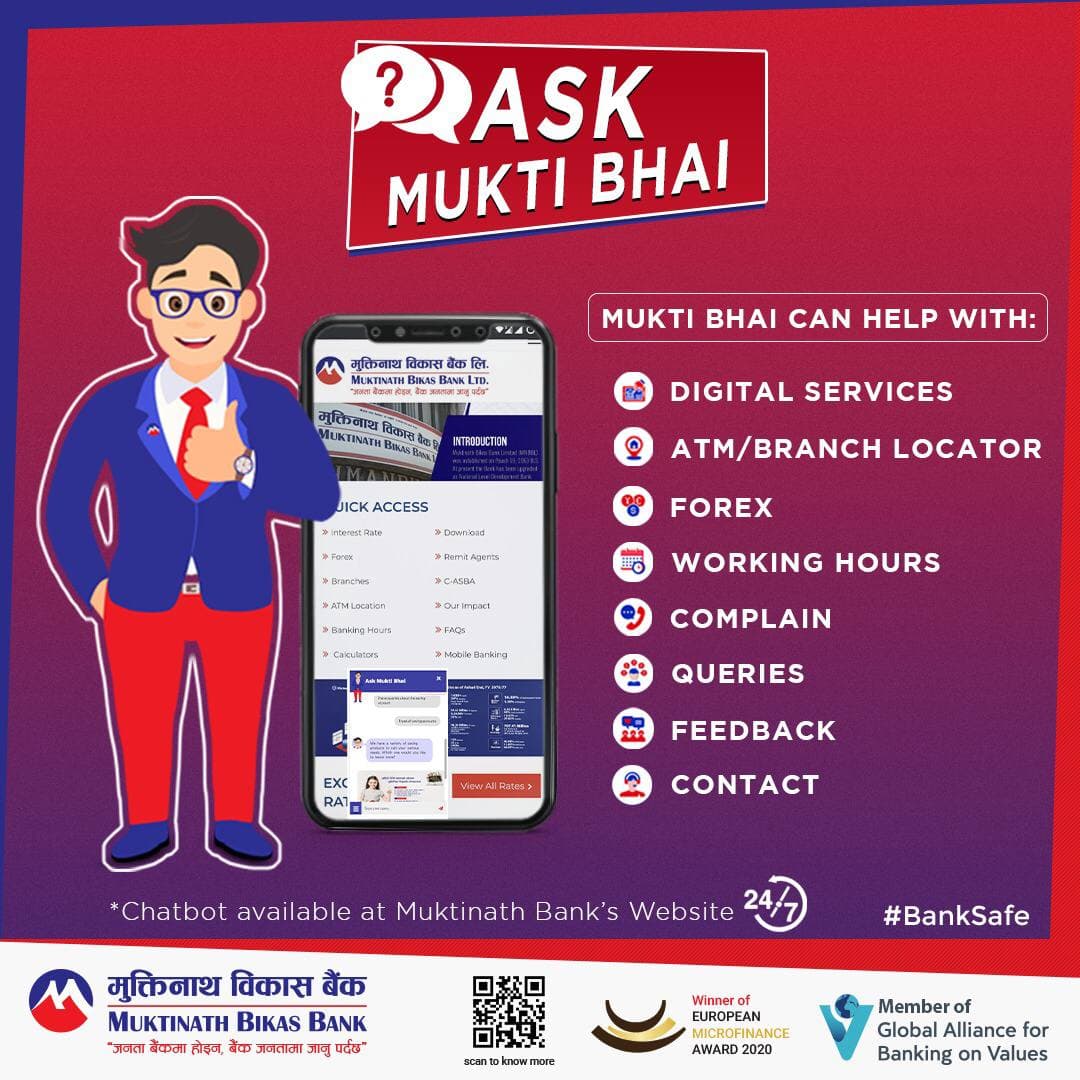 Muktinath Development Bank’s ‘Ask Mukti Bhai’ virtual support service launched