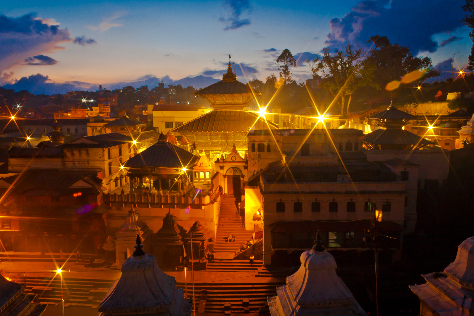 Gold water tank in Pashupatinath