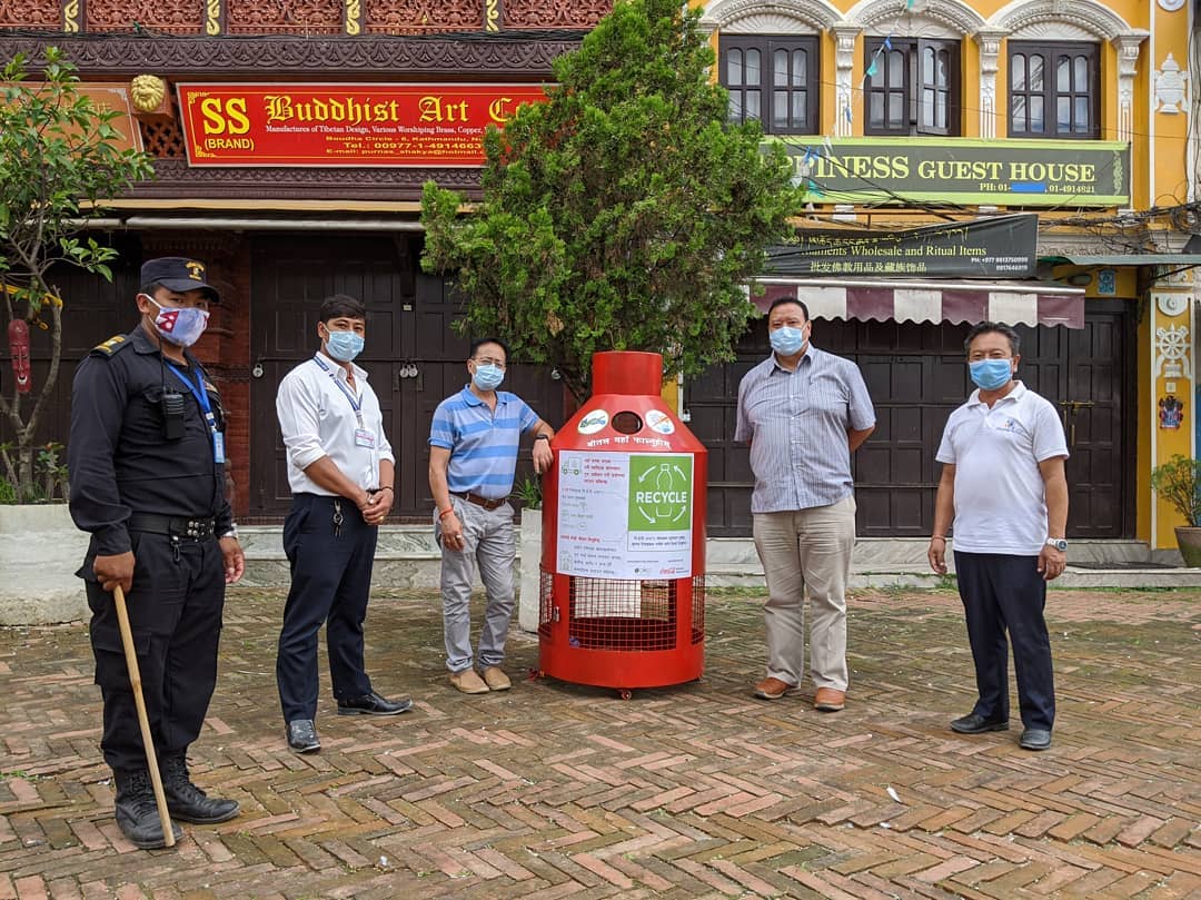 Coca-Cola and Doko Recyclers keep ‘PET collection bin’ in Kathmandu