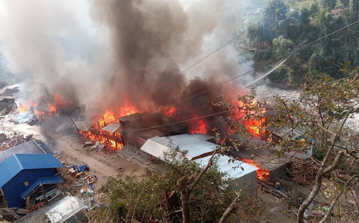 The fire in Dovan of Taplejung [Photos]
