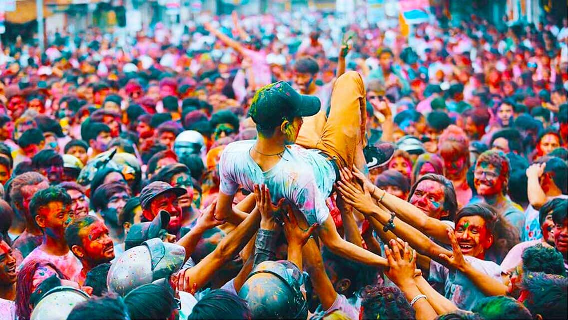 Banned Holi playing in Baitadi