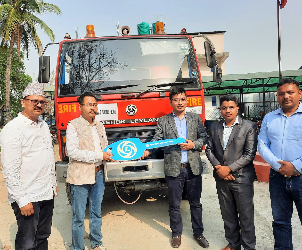 Facilitated fire brigade handed over to Urlabari Municipality