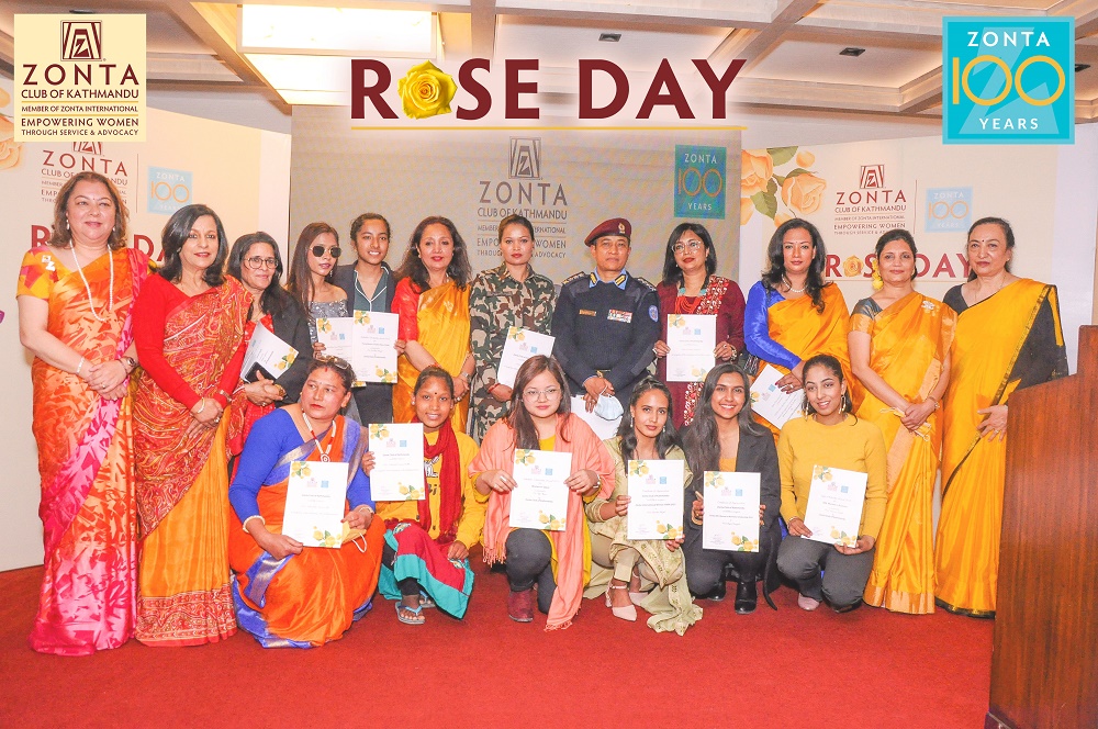 Zonta Club Celebrates ‘Yellow Rose Day’ on Women’s Day