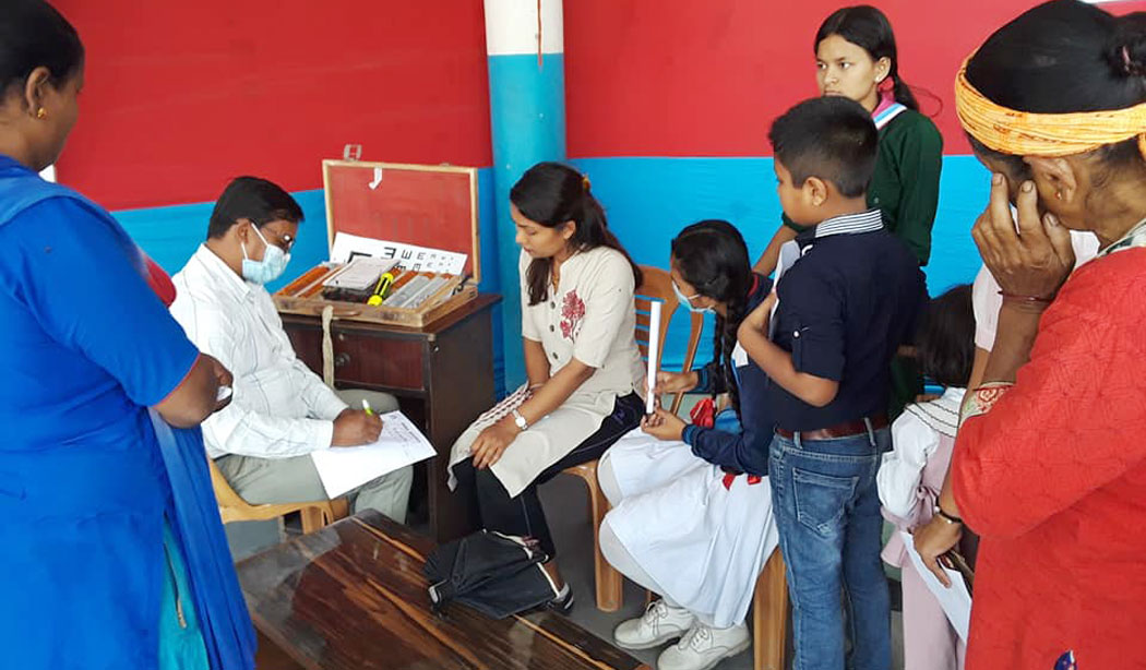 Nobel’s free health camp in Salakpur