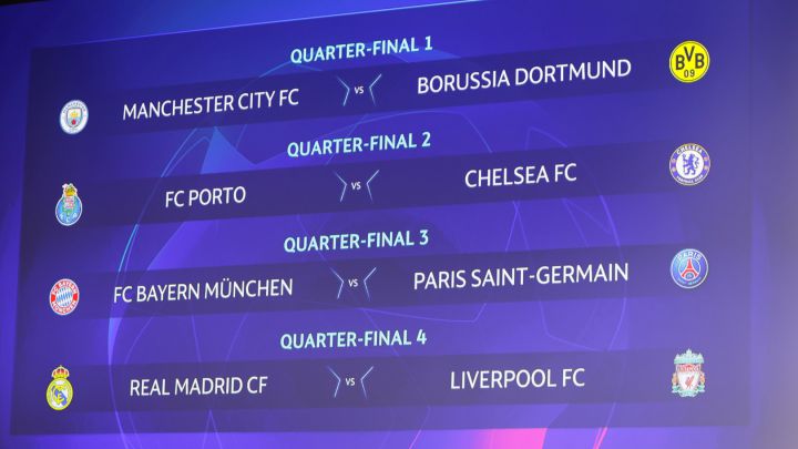 PSG and Bayern will play in the quarterfinals of the Champions League