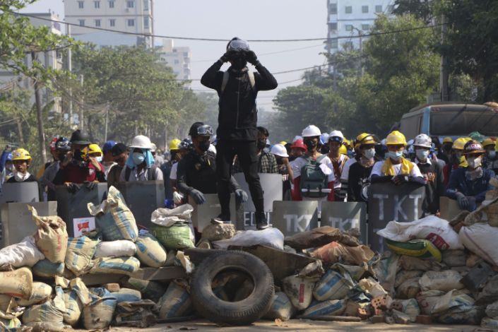 At least 180 people have been killed in Myanmar protest