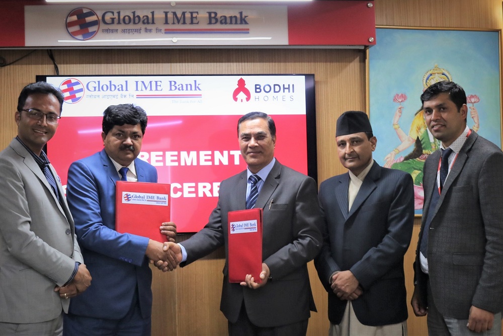 Agreement concluded between Global IME Bank and Bodhi Holding Pvt