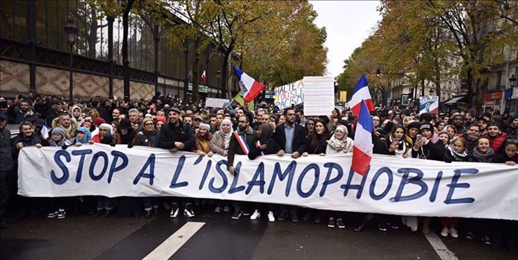 Muslim community protests against French move to ban hijab