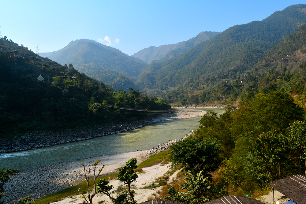 Truck plunges into Trishuli River