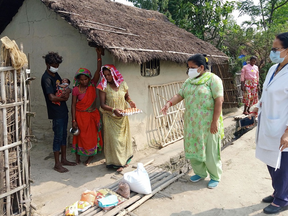 Maternity visit program with nutritious food in Itahari