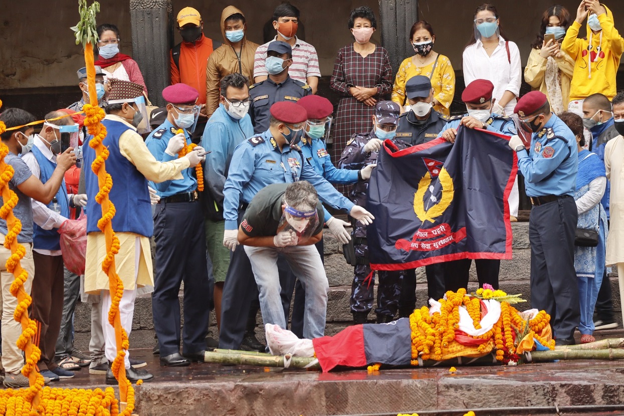 Funeral of former Inspector General of Police Khadgajeet Baral [Photos]