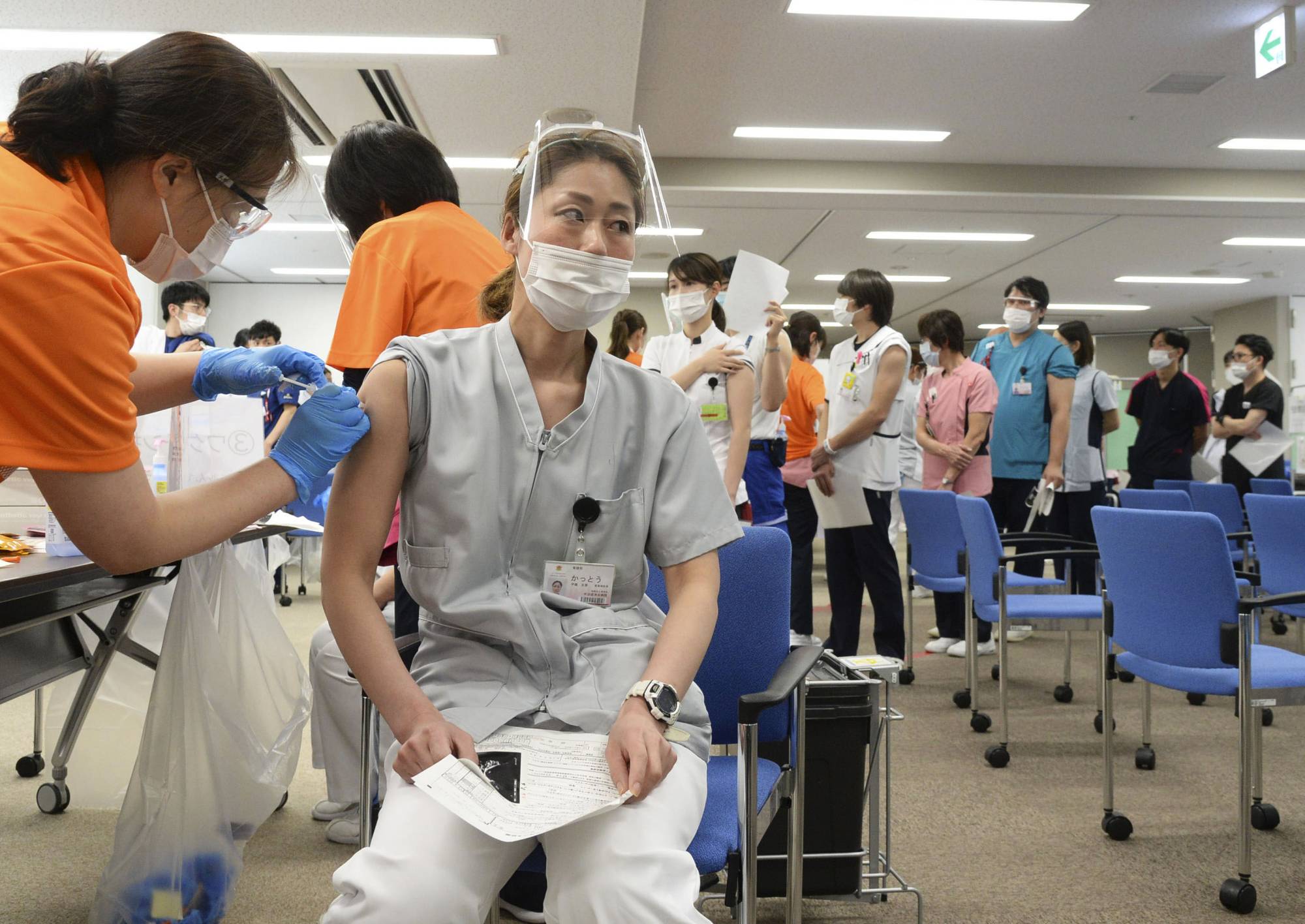 Vaccination centers open in Tokyo, Osaka, Japan