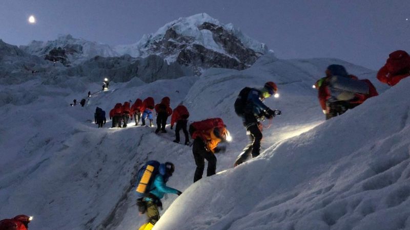 In one day, 70 climbers reached the summit of Mount Everest
