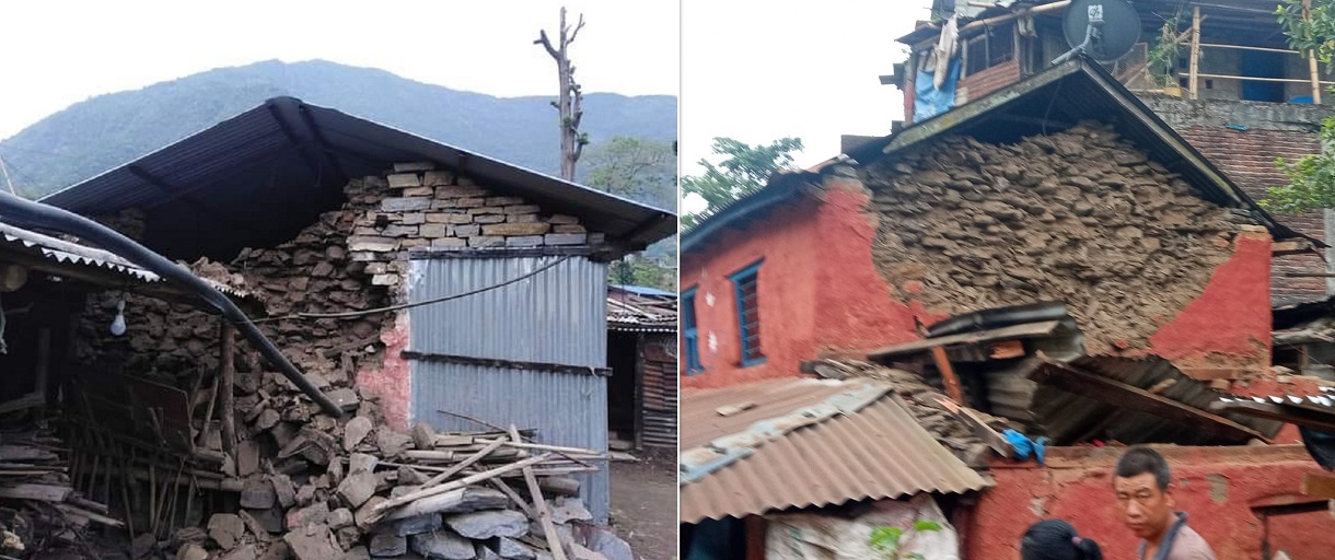 Another earthquake in Lamjung, destroyed houses [Photos]