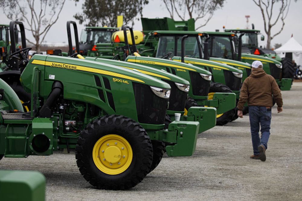 Distributed tractors to the farmers