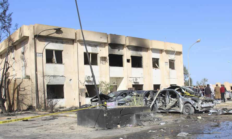 2 security officers killed in suicide bombing attack in Libya