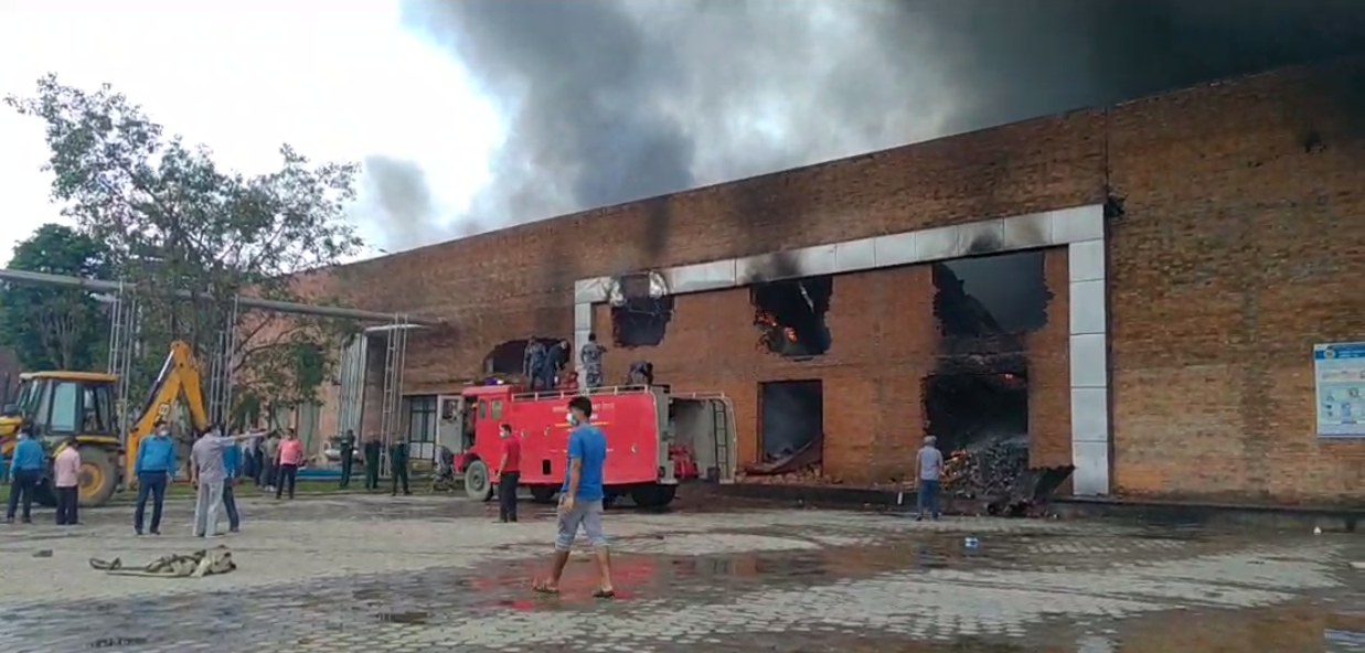 Fire in Chaudhary Udyog Gram under control [Update]