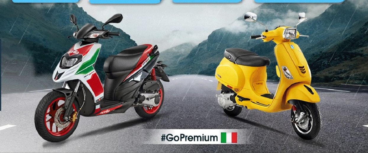 Monsoon offer of Vespa and Aprilia scooters