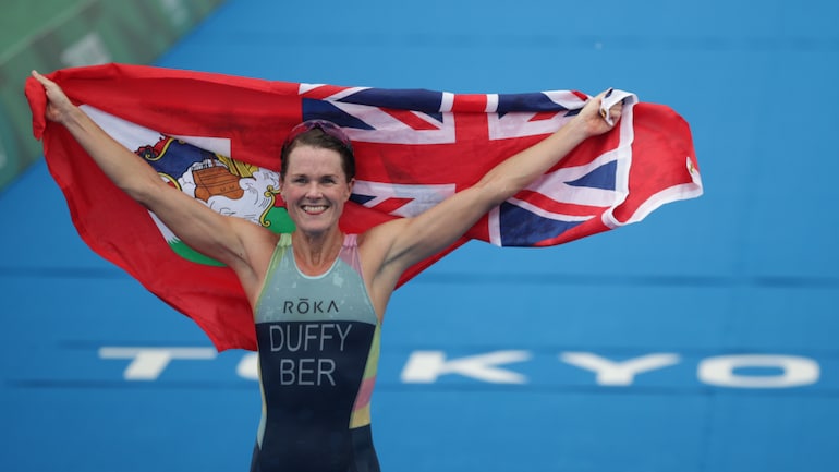 Flora Duffy wins women’s triathlon to give Bermuda 1st gold medal in Olympics history