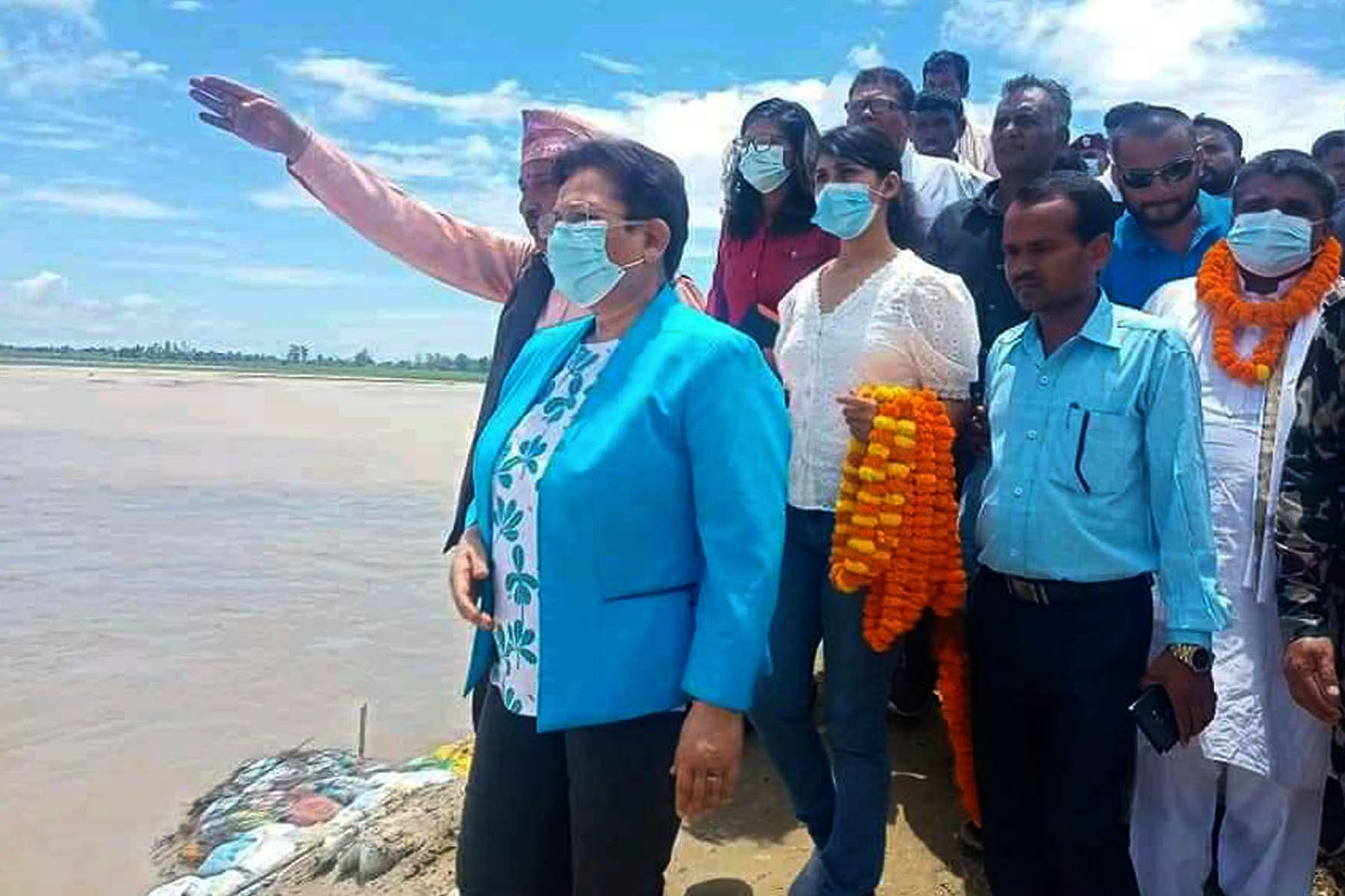 Minister Bhusal vows for long-term plan against flood-induced disasters
