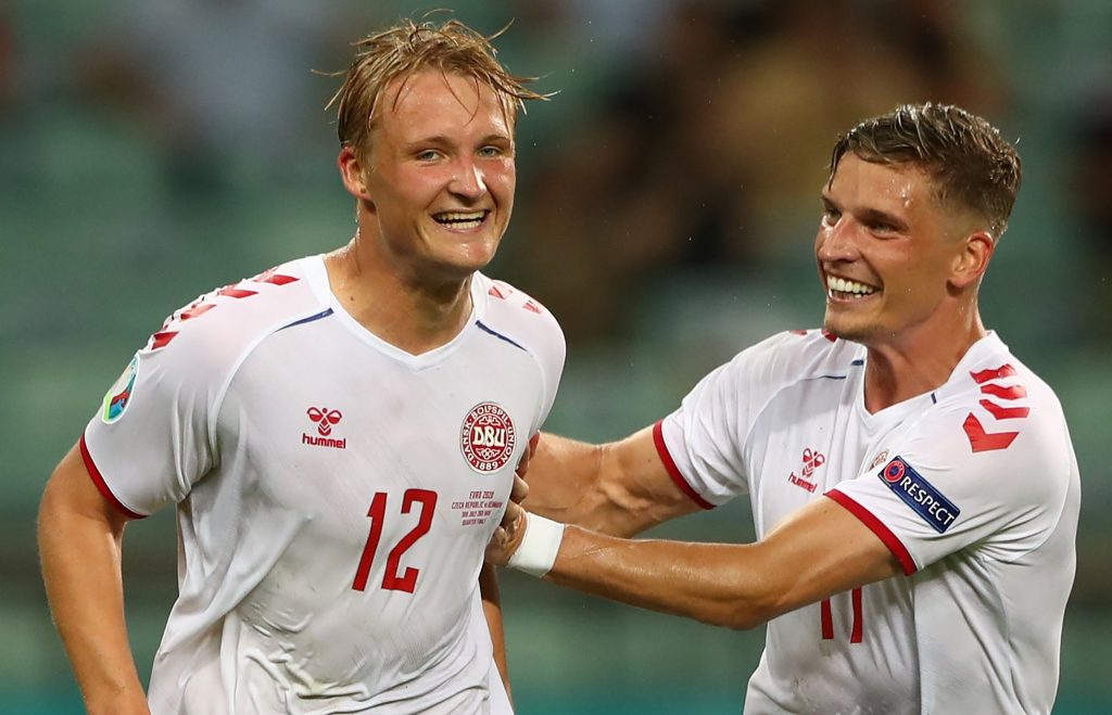 Denmark defeating Czech Republic in the semifinals