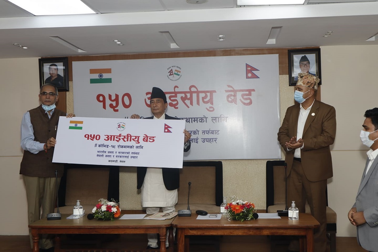 India hands over 150 units of ICU beds to Nepal [Photos]