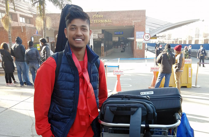 Cricketer Lamichhane flying to UK to play The Hundred