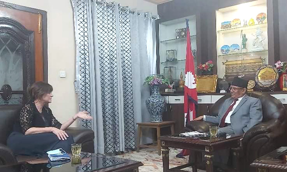 Australian ambassador pays courtesy call on CPN (Maoist Centre) Chair