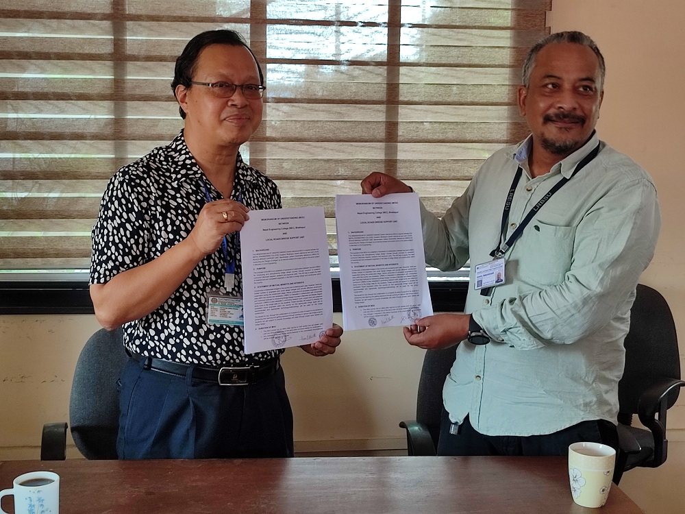 MoU signed between NEC and local road bridge unit