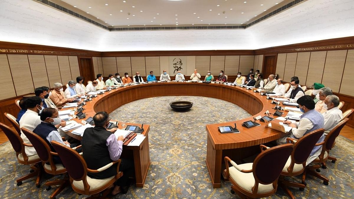 PM Modi chairs first in-person Union Cabinet meet in over a year