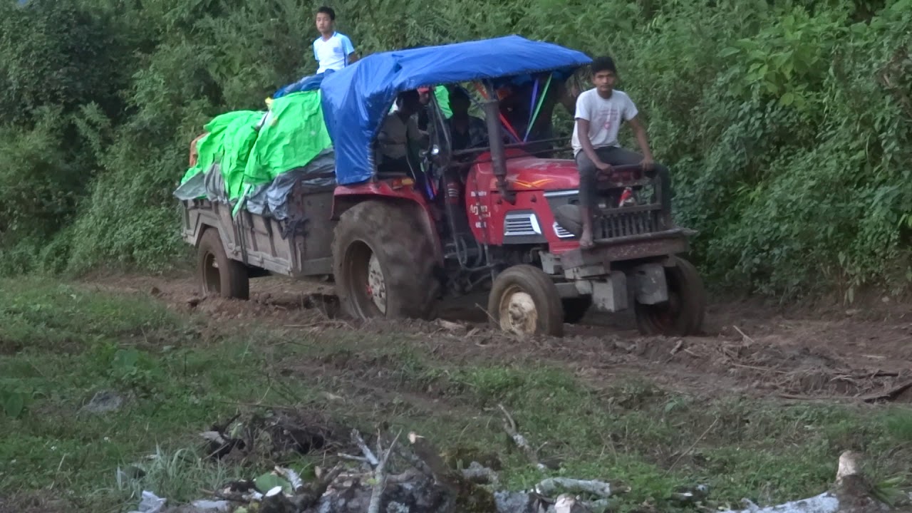 Tale of trans-Himalayan district: vaccine being transported via tractor