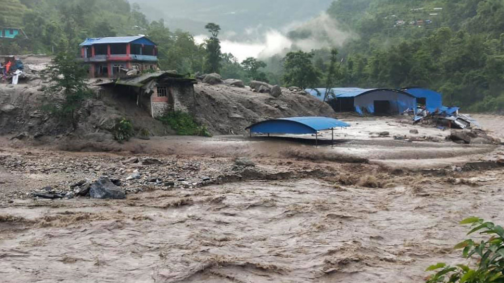 Two persons die, over dozen displaced in Baglung in monsoon-induced disasters in two months