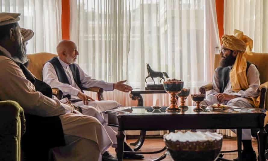 Taliban meets with Karzai amid efforts to form new gov’t in Afghanistan
