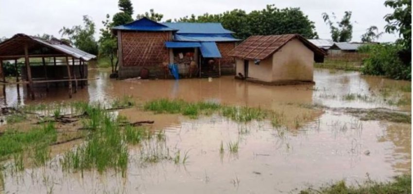 Dozens of houses waterlogged in Siraha