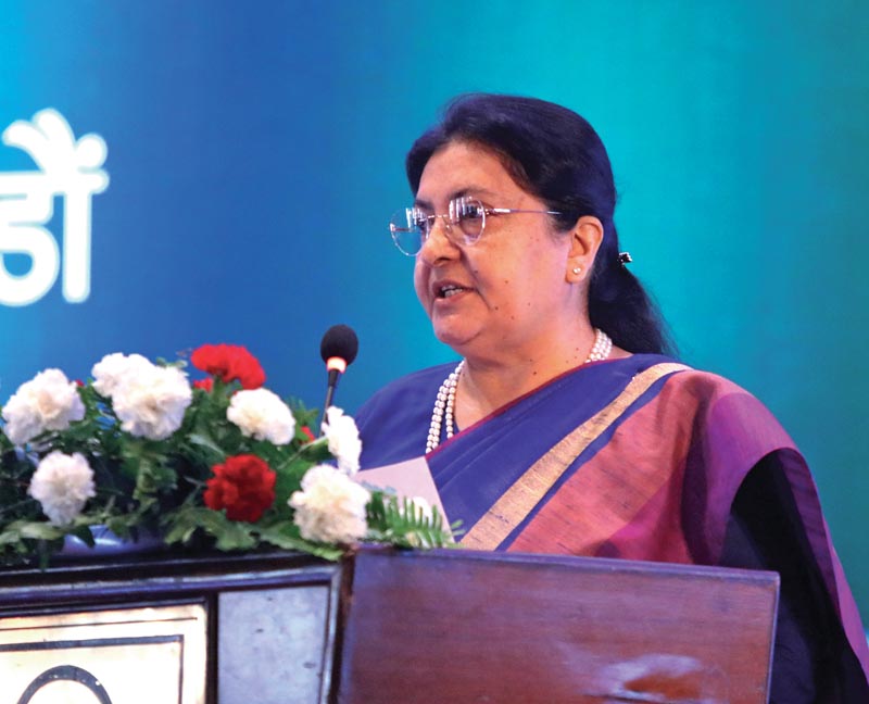 Intellect, energy and courage of youths should be utilized: President Bhandari