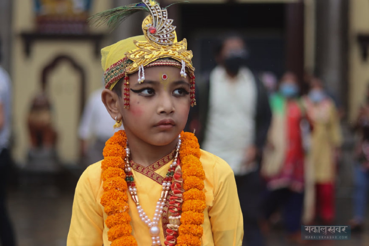Bipul who became Krishna in Saparu [Photos]