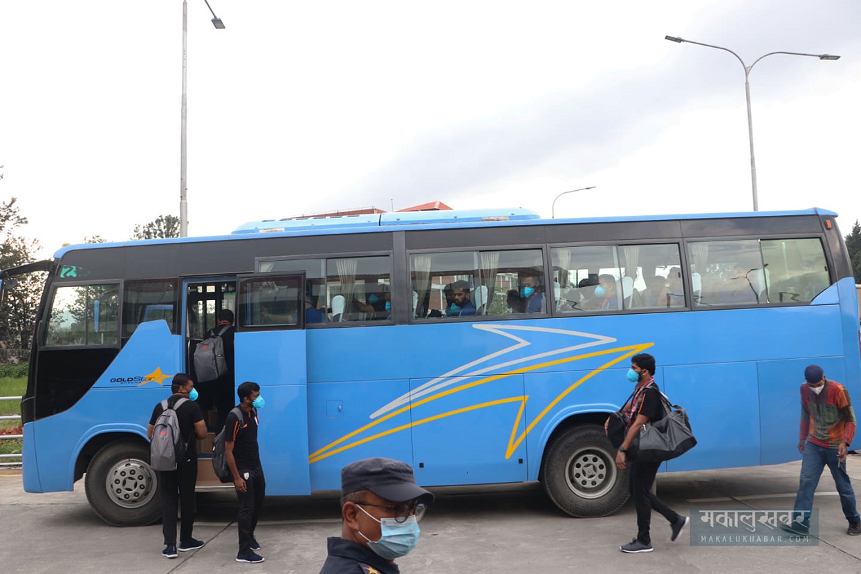 Indian football team arrives in Kathmandu [Photos]