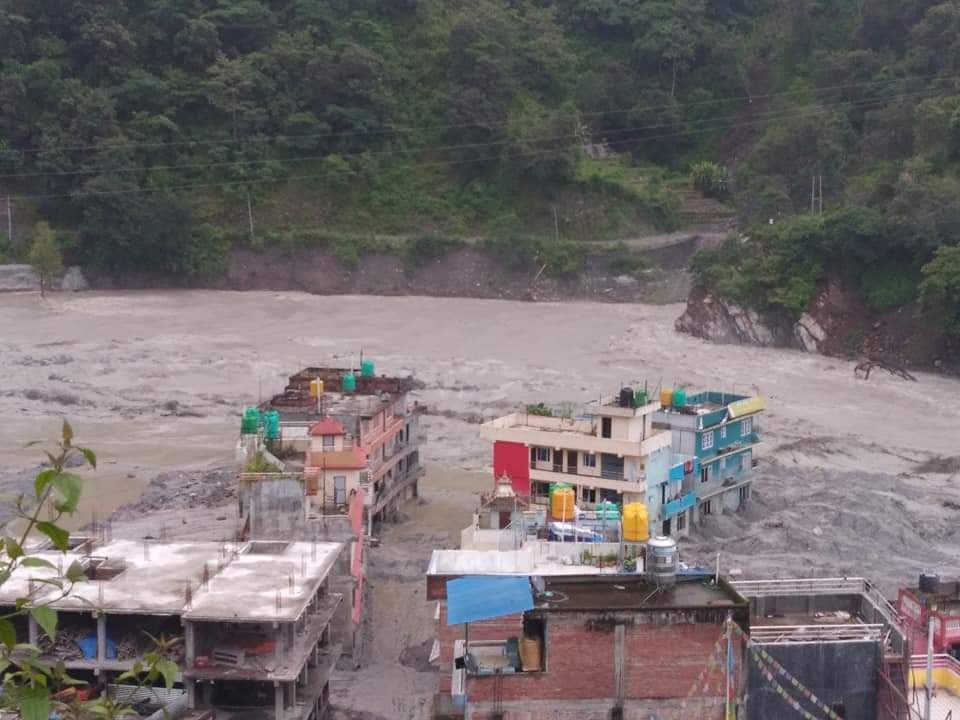 Health supplies for flood survivors in Melamchi