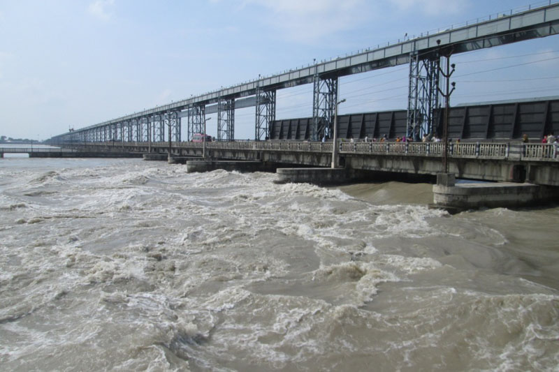Saptakoshi records highest water level of year, 56 gates opened