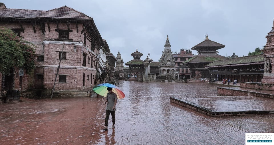 Bhaktapur Durbar looks deserted due to the fear of COVID-19