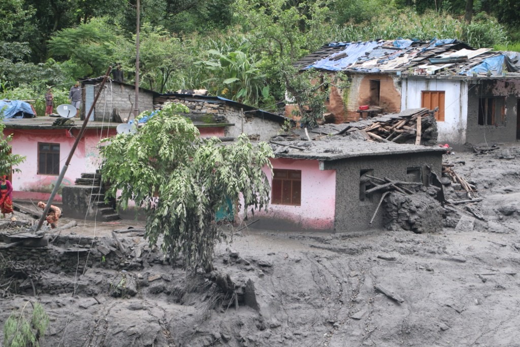 Darchula floods / landslides: Death toll rises to three, two missing