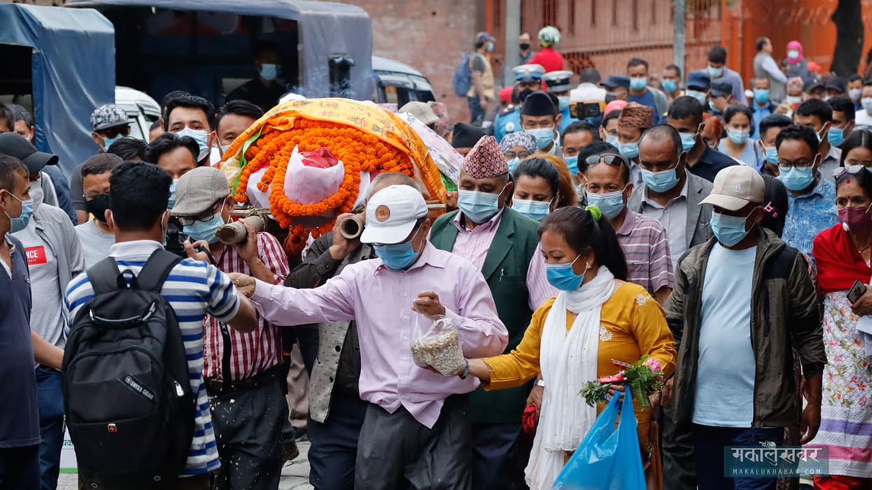 Tuhure’s body in Pashupati [Photos]