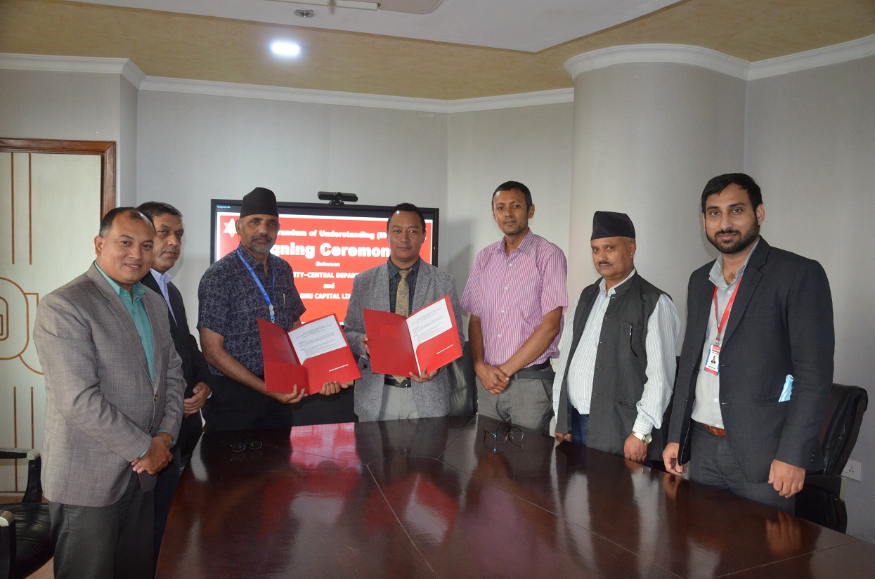 Agreement between Prabhu Capital and TU Management Department