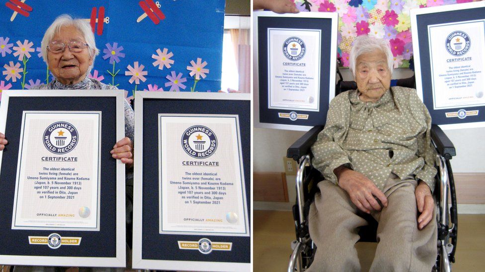 Guinness World Records: Japanese sisters certified world’s oldest twins