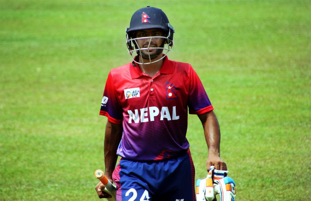 Nepal’s fourth wicket fell