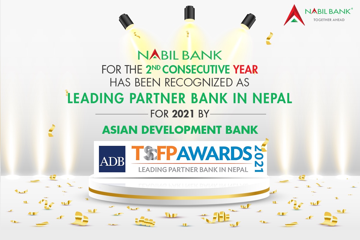 Nabil Bank receives ‘Leading Partner Bank in Nepal’ award for the second time