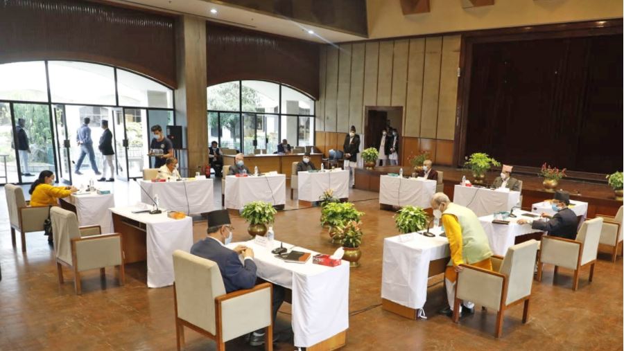 All-party meeting begins, Oli absent