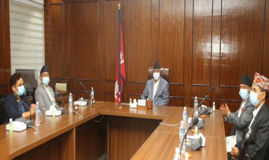 A meeting of Council of Ministers is being held